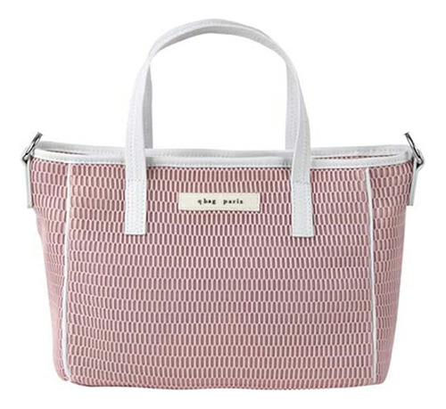 Qbag Paris Bolso Tote Grande Para Mujer, Diseno De Malla Lav