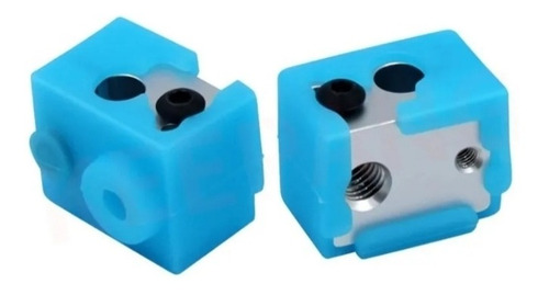 Imagem 2 de 5 de Kit Bloco Aquecedor + Capa Silicone Hotend V6 Impressora 3d