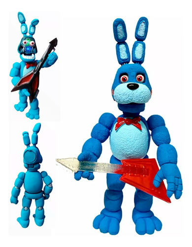 Five Nigths At Freddy's Fazbear Bunny Azul Articulado 22 Cm