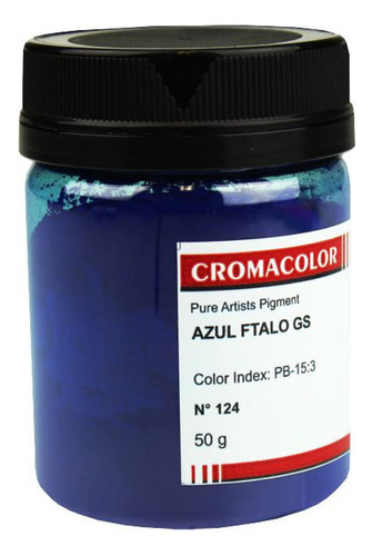 Pigmento Artistico Puro Cromacolor 124 Azul Ftalo Gs