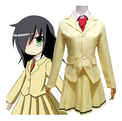 Disfraz De Cosplay De Tomoko Kuroki De Watamote Para Mujeres