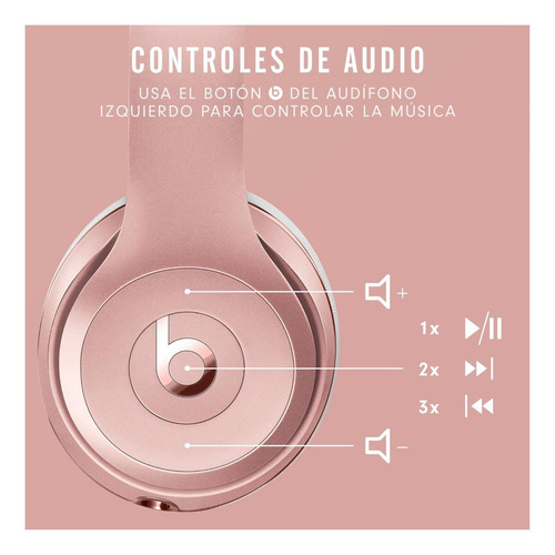 Imagen 3 de 5 de Audífonos Beats Solo³ Wireless - Rose gold