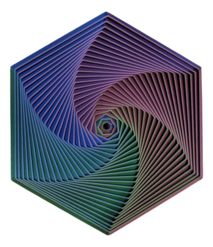 A Juguete Sensorial Antiestrés Hexagonal Impreso En 3d-2024
