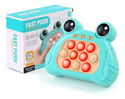 Consola de sonido antiestrés Pop It Mini Gamer Fidget Toys Push, color verde