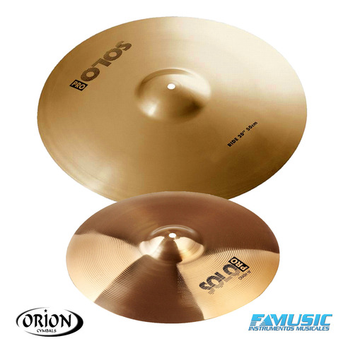 Imagen 3 de 10 de Platillos Set Orion Solo Pro Hi-hat Crash Ride Splash Prm