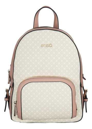 Bolsa Backpack Enso Mujer Eb25403bpmbe Monograma Beige