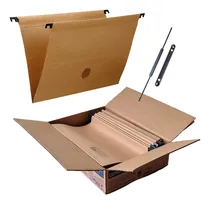 Comprar Pasta Suspensa Kraft + Visor, Aba, Grampo Trilho Preto 50 Un