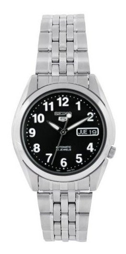 Reloj De Acero Inoxidable Para Hombre Con Esfera Negra