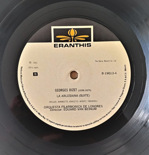 Anthony Collins Lp Carmen Suite George Bizet (Usado)
