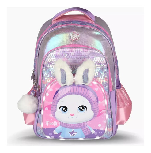 Mochila Espalda 18 Pulgadas Bunny Con Luz Led P3