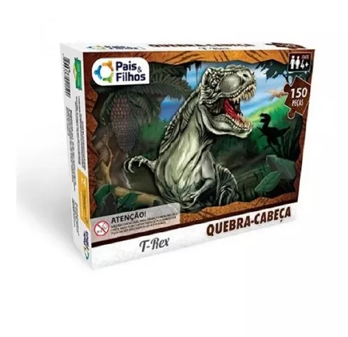 Jogo Quebra Cabeça T Rex 150 Peças - Jogo De Tabuleiro - #