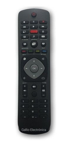 Imagen 3 de 3 de Control Remoto Para Philips Smart Con Tecla Netflix