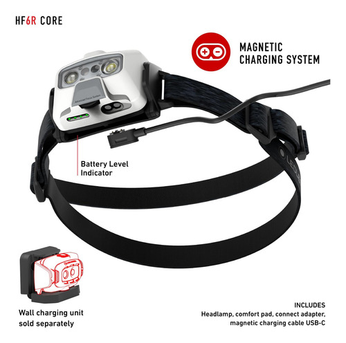 Ledlenser Hf6r Core Manos Libres, Faros Recargables, Al 800