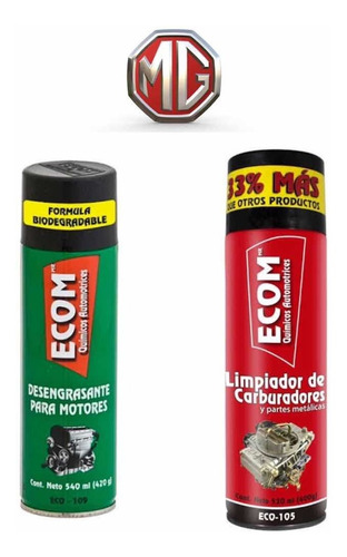 Ecom Carbuclean + Desengrasante De Motores 33% Más Producto