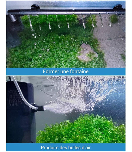 Filtro interno Resun Magi 1000 Aquarium Fish Flow 1000 litros/hora 20 watts para aquários e tanques de peixes de 80 a 250 litros com flauta de espuma e carbono ativado