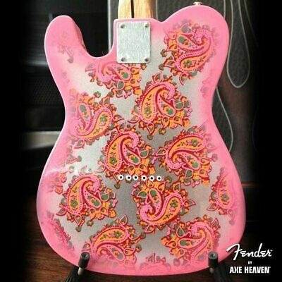 Réplica De Mini Guitarra Telecaster Rosa Paisley En Minia...