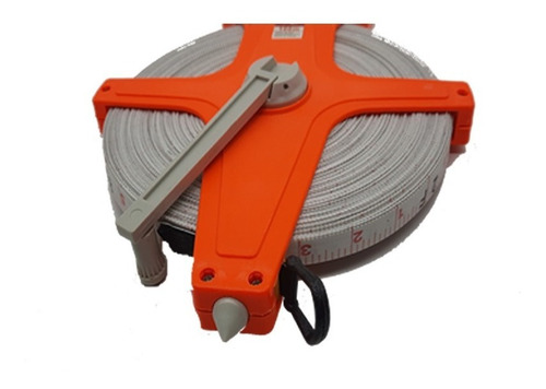 Imagen 3 de 10 de Cinta Métrica Botao Fibra De Vidrio 100mts / 330ft Medición
