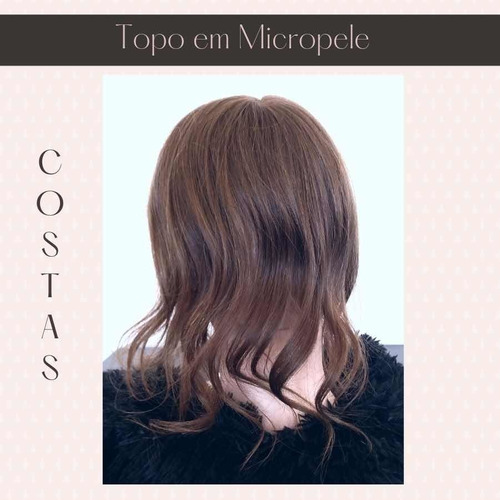 Topo Franja Prótese Capilar Feminina Micropele Translucida
