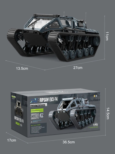 Tanque Oruga Rc Ripsaw-ev3-4 Todo Terreno Escala Luz Led