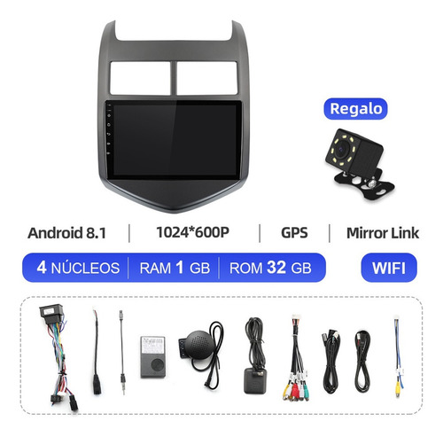 Estéreo 1+32g For Chevrolet Sonic 2011-2016 Gps Fm Bt Wifi