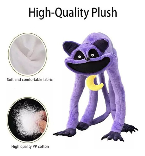 Peluche Gato Critter Sonriente Peluche Patas Largas Peluche