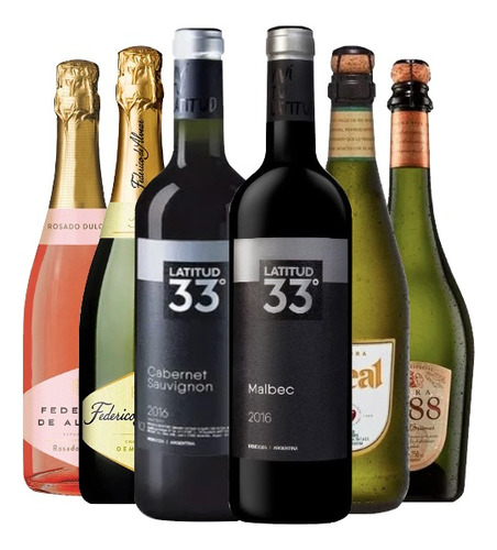 Combo Para Fiestas Champagne Varietales Sidra & Vino Nº4