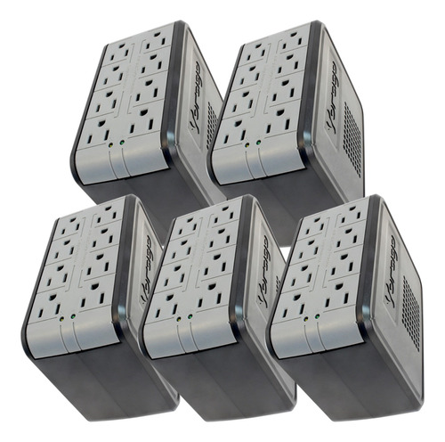 Kit 5 Regulador De Voltaje Protector Pc Linea Blanca 1000 Va