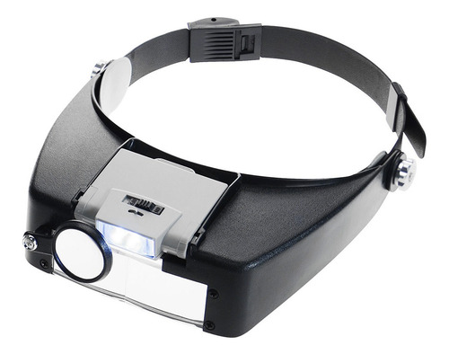 Cabeça De Joalheiros Ajustáveis Headband Lupa Iluminada
