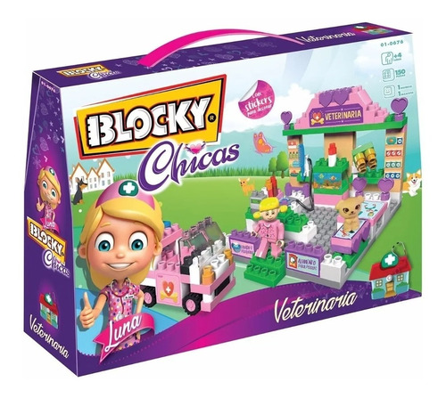 Blocky Chicas Veterinaria X 150 Piezas En Caja