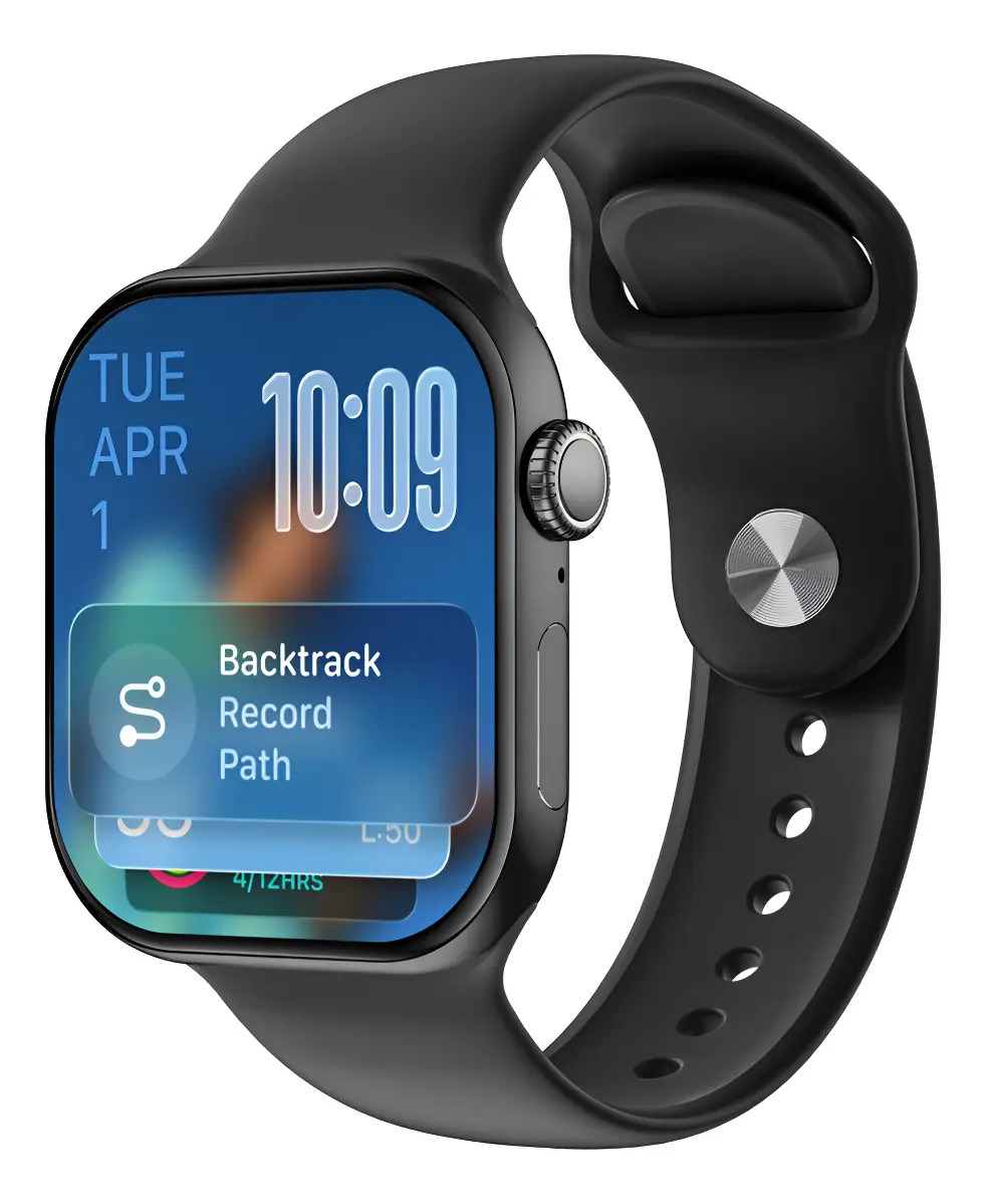 Smartwatch Microwear W11 Pro Mini AMOLED, 42mm Preto, GPS, ChatGPT
