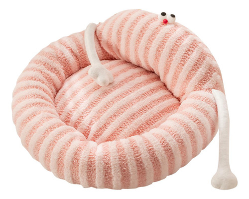 Camas Para Perros Pequeños, Cojín De Felpa, Cama Rosa