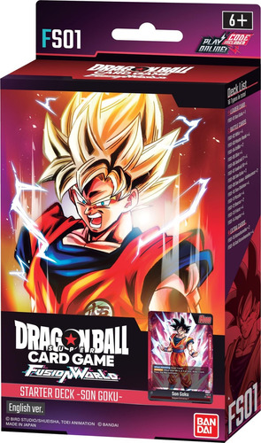 Dragon Ball Card Game Fusion World Fs01 Goku Idioma En 0