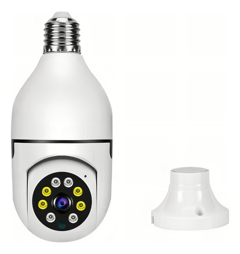 Cámara de seguridad OEM E27 con resolución 2MP visión nocturna incluida color blanco