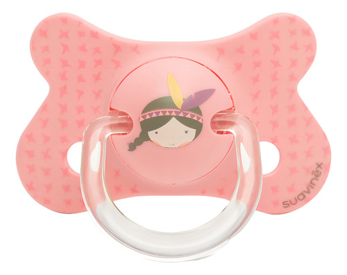 Chupones Anatomicos Silicon -2 A 4 Meses 2pzas Suavinex Color Rosa