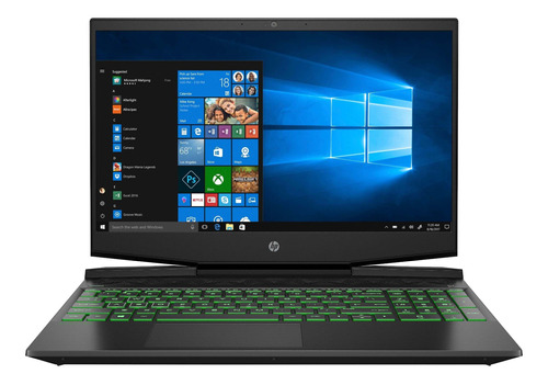 Notebook gamer  HP Pavilion 15-dk0055wm shadow black 15.6", Intel Core i7 9750H  8GB de RAM 256GB SSD, NVIDIA GeForce GTX 1650 1920x1080px Windows 10 Home