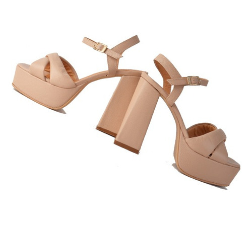 Sandalias Zapatos Cuero Tacos Mujer - Miller - Ferraro