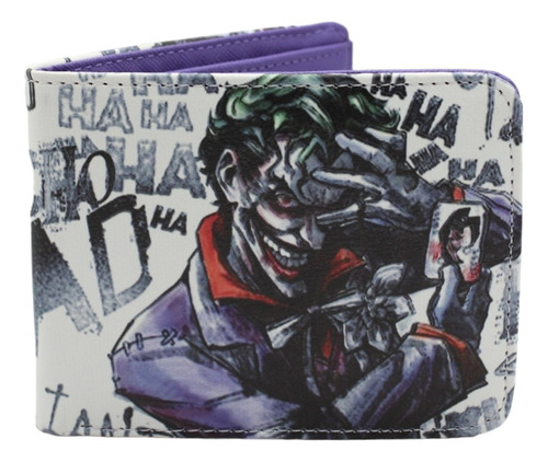 Cartera The Joker Caricatura Dark - Mad Psycho - Dc Comics