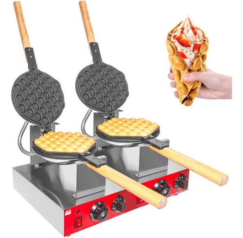 Waffle De Burbujas Aldkitchen | Plancha Para Gofres De Acero