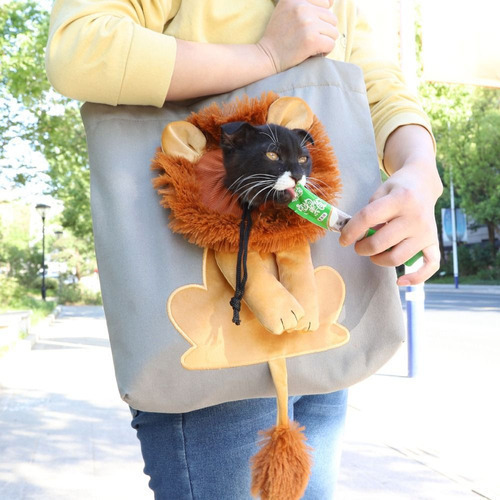 Bolsa De Lona Con Forma De León For Mascotas, Paquete Para