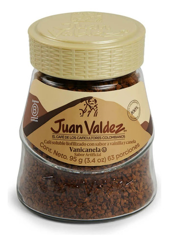 Café Juan Valdez Vanicanela 95g Liofilizado. Agronewen