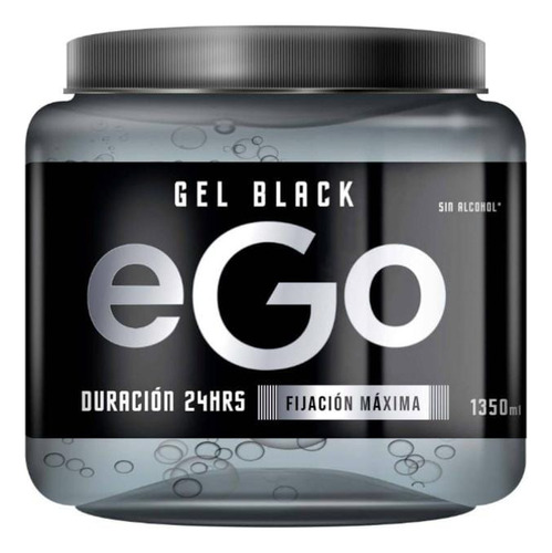 Gel Fijador Para Cabello Ego Black 1350 Ml