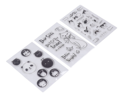 Imagen 8 de 10 de 6 Sellos De Silicona Transparente Con Diseño De Animales