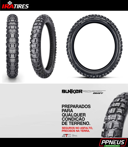 Pneu Traseiro 120 80 18 Ira Tires Dust Uso C/c Moto Honda