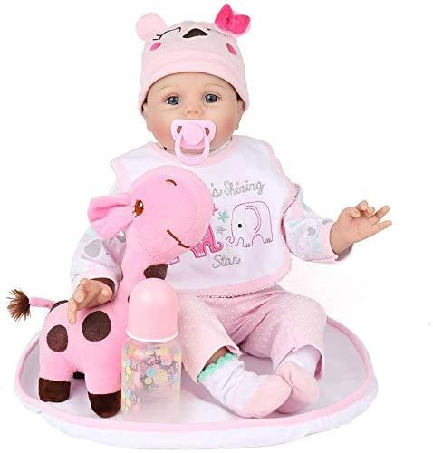 Muñeca Kaydora Reborn Baby Doll Girl, 22.0 in Suave Cuer Mnc