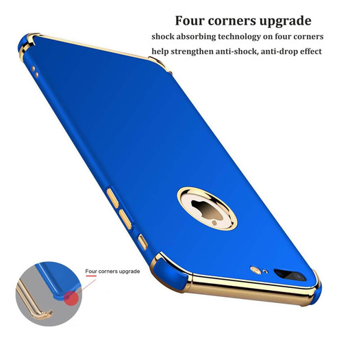 Tveghvad Ultra Slim Flexible iPhone 8 Plus Matte Case, 3 En