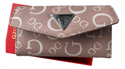 Cartera Guess Para Dama Con Logo, Monogram Y Con Caja