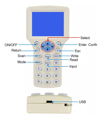 A-a Rfid Reader, Grabador, Duplicador, Programador De