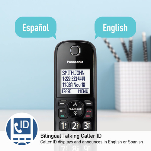 Sistema Telefónico Con Cable Panasonic Kx-tgf892b Con Blueto