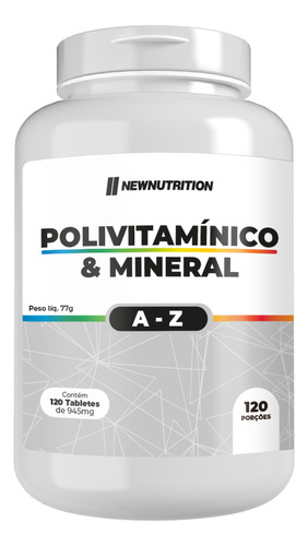 Multivitamínico De A-z Newnutrition 120 Tabs Pronta Entrega!