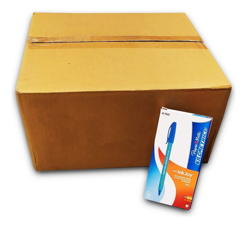 Boligrafo Paper Mate Kilometrico Turquesa 12 Pzs (48 Cajas)